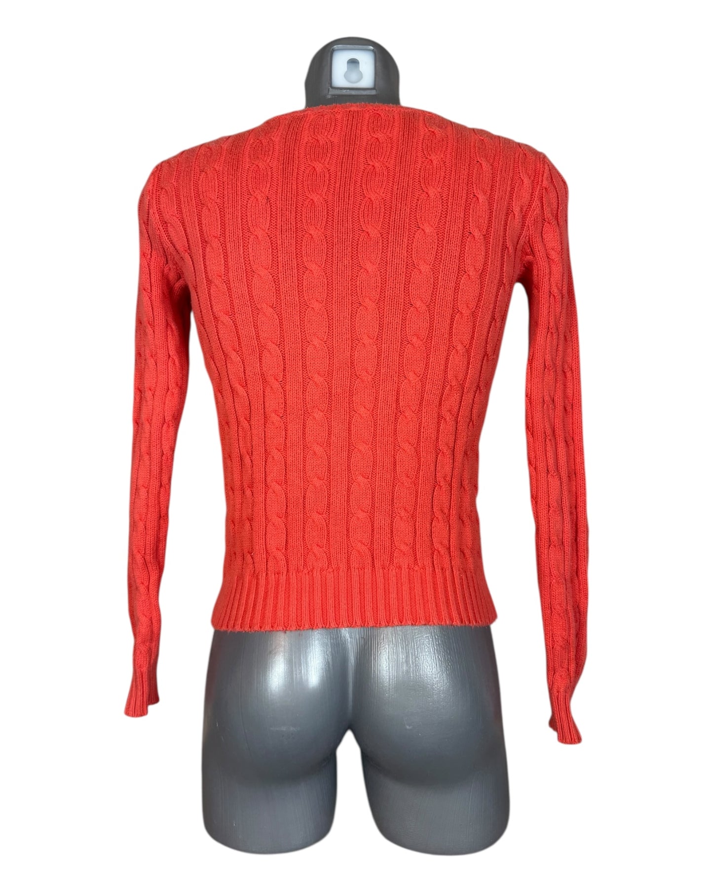 Polo Ralph Lauren Zopfmuster Pullover rot Größe M