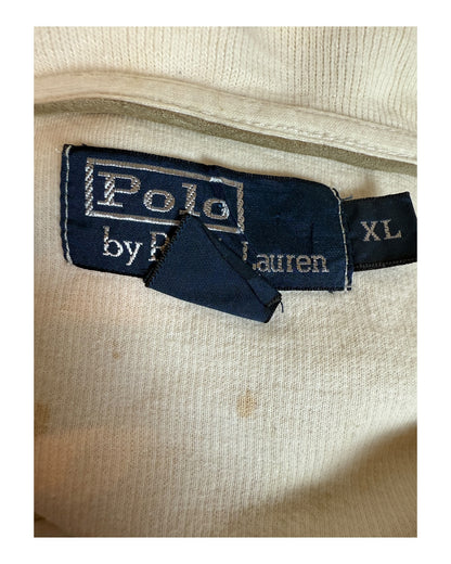 Polo Ralph Lauren Half Zip Pullover weiß Größe XL