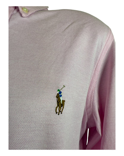 Polo Ralph Lauren Knit Oxfordhemd rosa Größe M