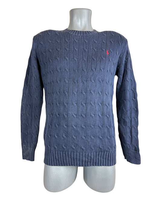Polo Ralph Lauren Zopfmuster Pullover marineblau Größe L