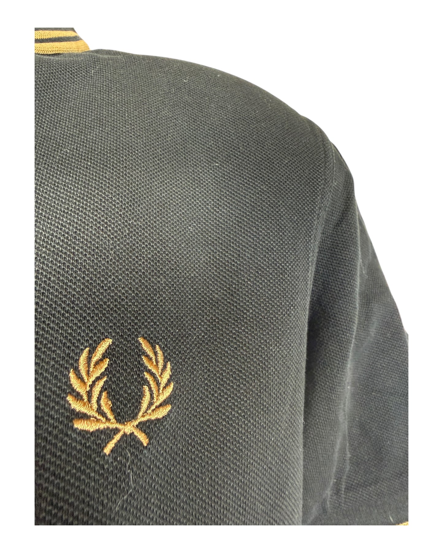 Fred Perry Poloshirt schwarz Größe M