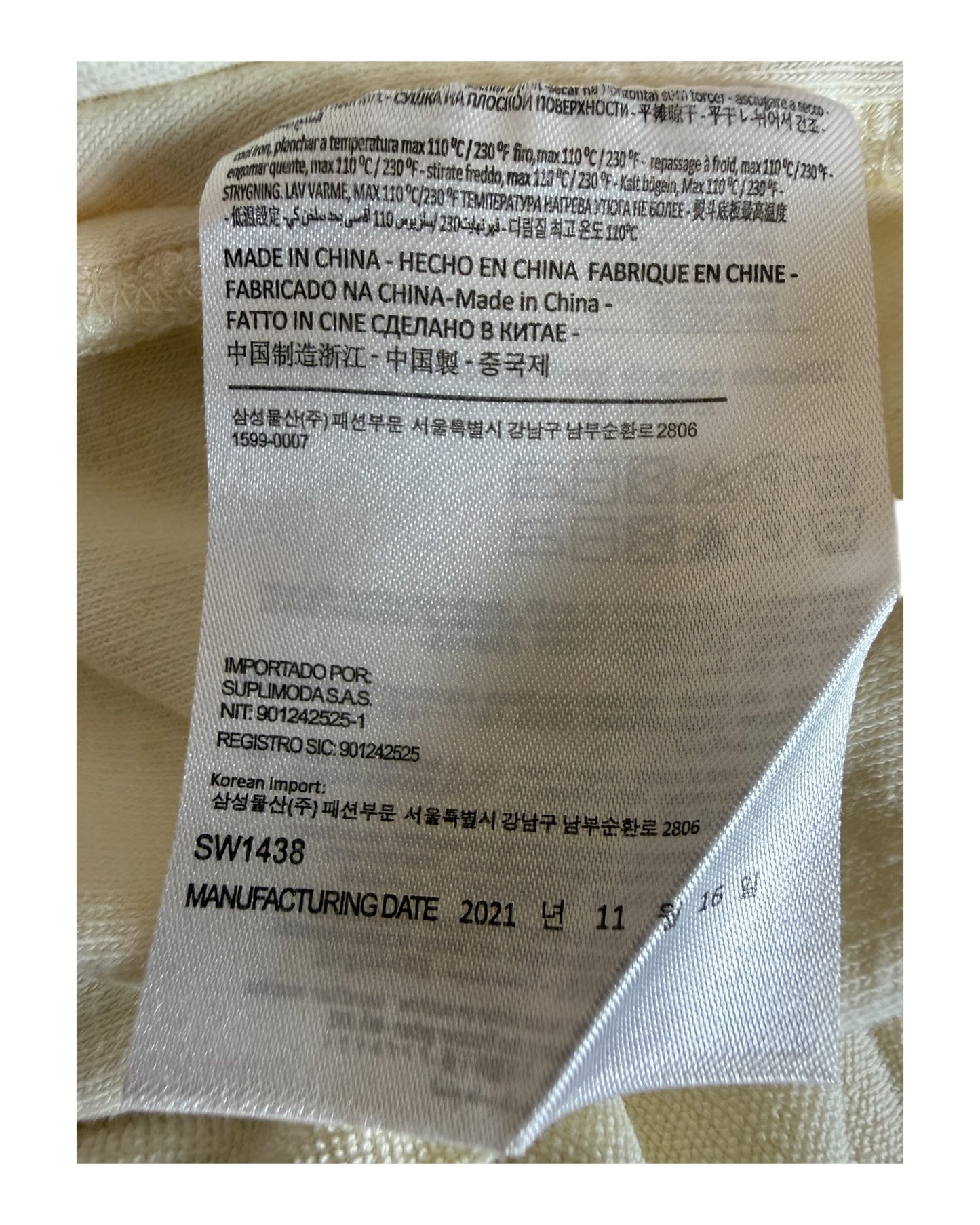 Suit Supply Poloshirt creme Größe L