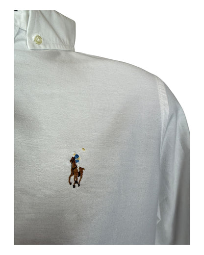 Polo Ralph Lauren Oxford Bluse weiß Größe M