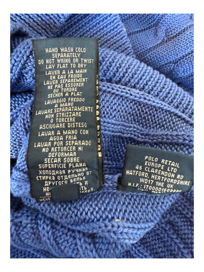 Polo Ralph Lauren Zopfmuster Pullover blau Größe M