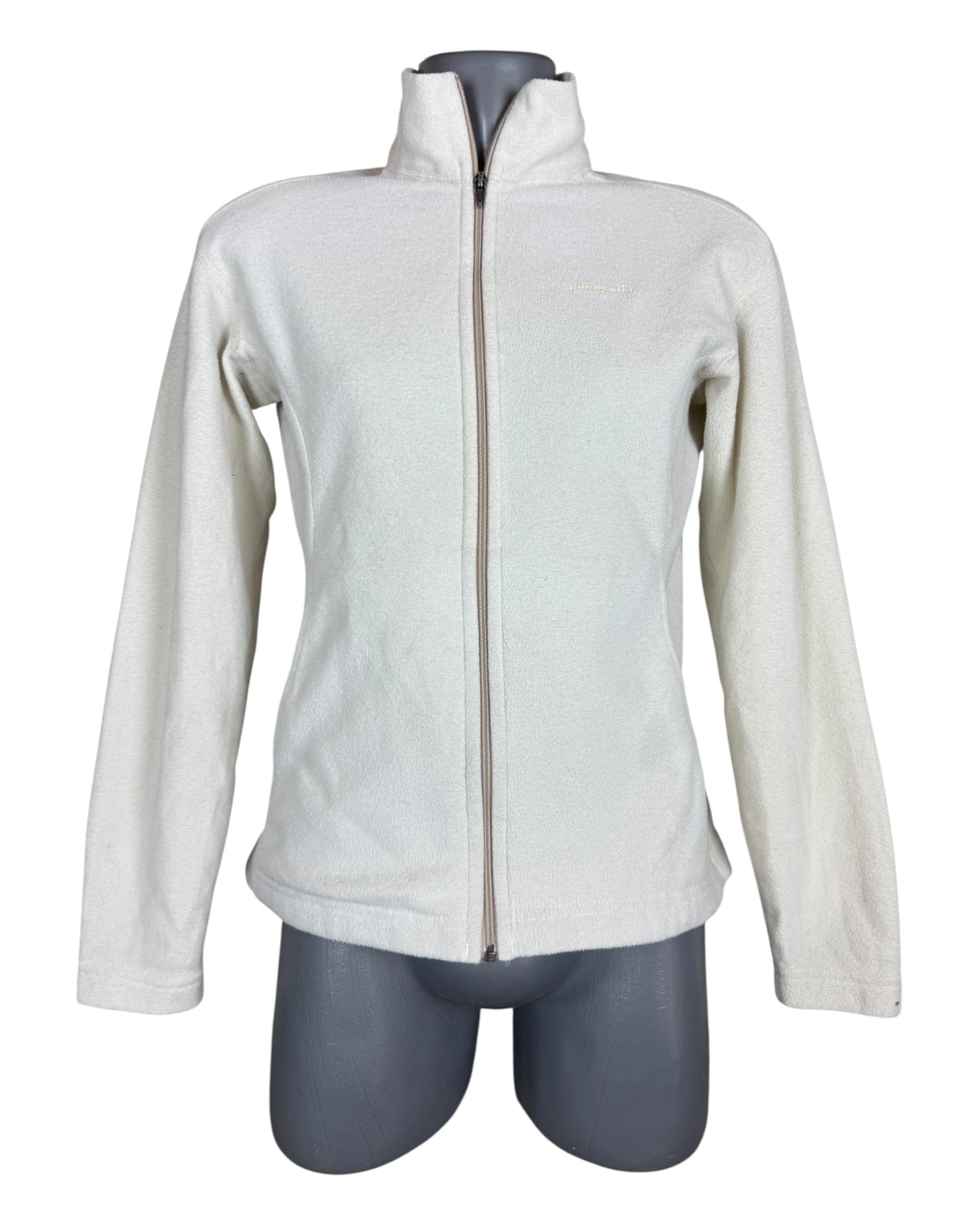 Patagonia Fleece Jacke creme Größe M