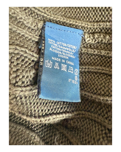 Polo Ralph Lauren Zopfmuster Pullover braun Größe M