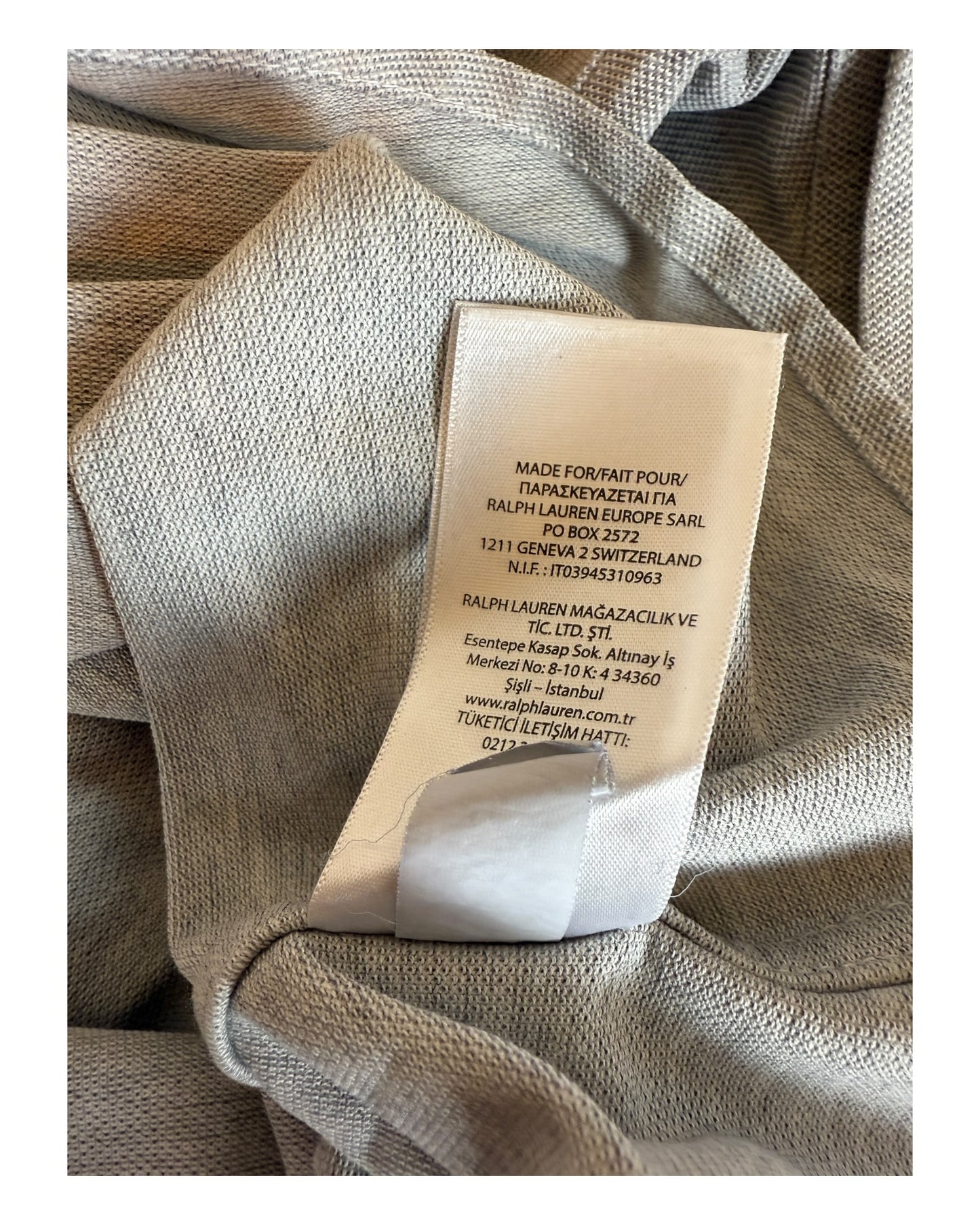 Polo Ralph Lauren Knit Oxfordhemd grau Größe L