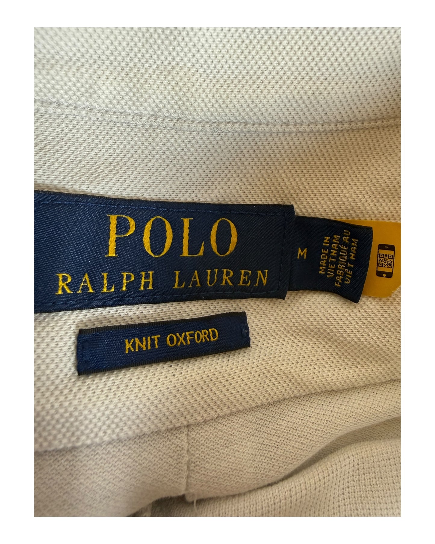 Polo Ralph Lauren Knit Oxfordhemd weiß Größe M