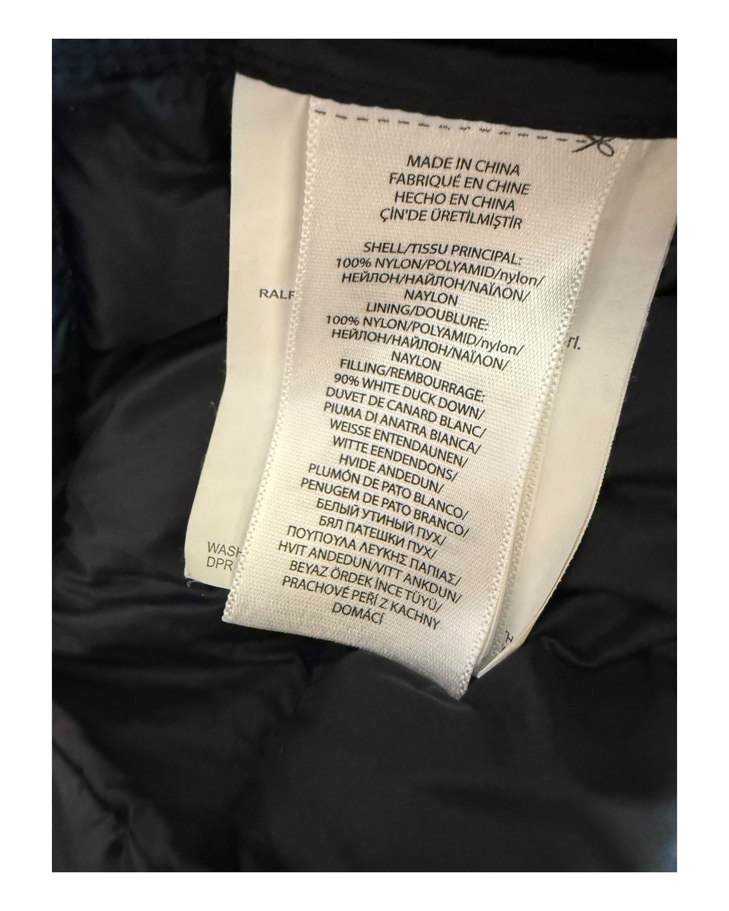 Polo Ralph Lauren Daunenweste schwarz Größe M