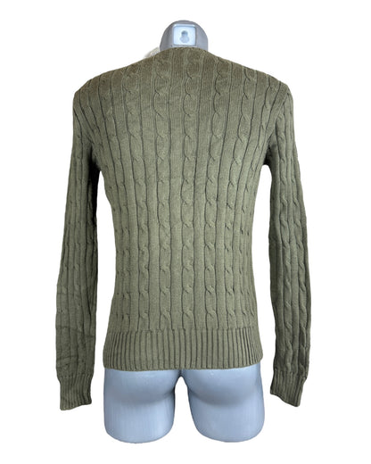 Polo Ralph Lauren Zopfmuster Pullover grün Größe M
