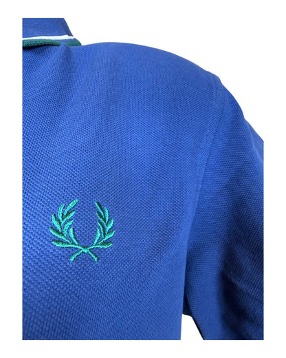 Fred Perry Poloshirt blau Größe M
