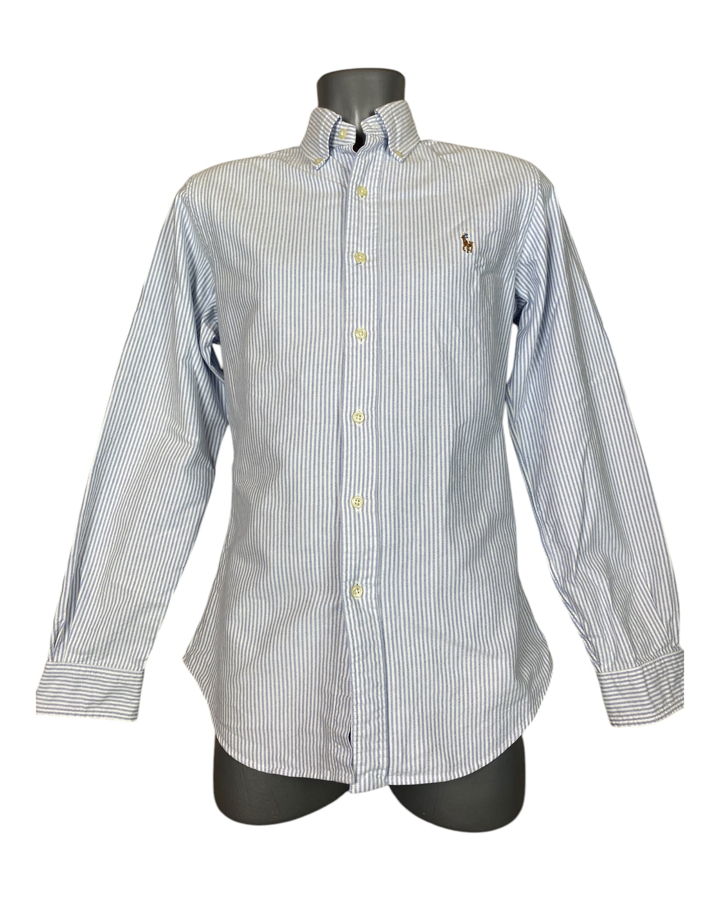 Polo Ralph Lauren Oxfordhemd blau weiß gestreift Größe S