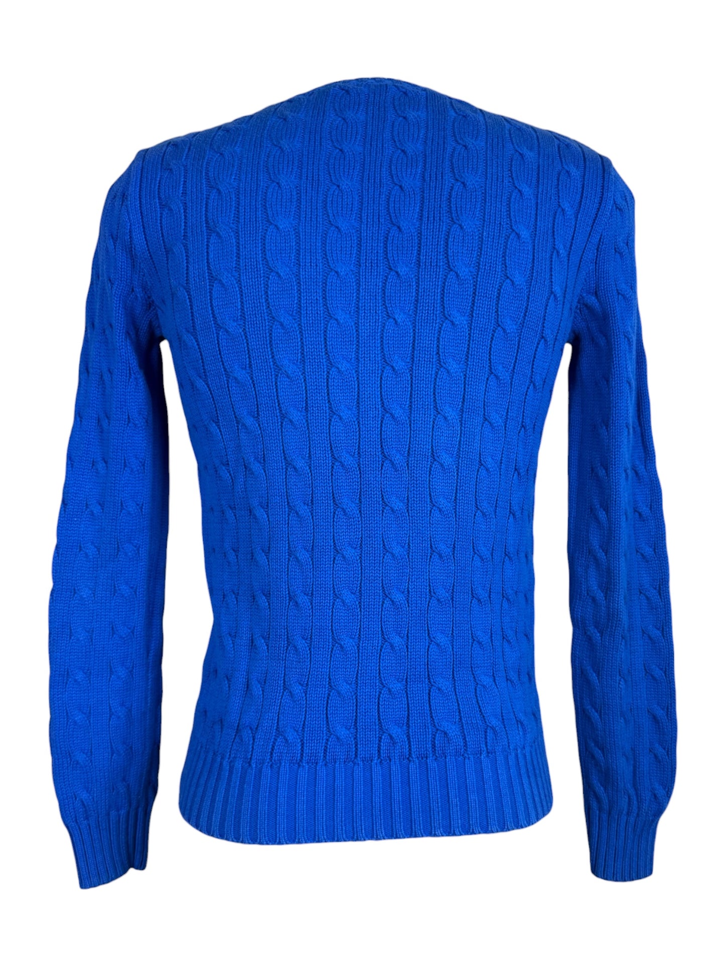 Polo Ralph Lauren Zopfmuster Pullover blau Größe M