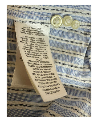 Polo Ralph Lauren Oxfordhemd hellblau weiß gestreift Größe M