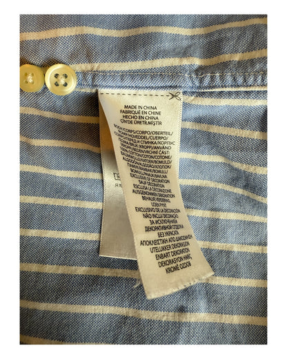 Polo Ralph Lauren Oxfordhemd hellblau weiß gestreift Größe M