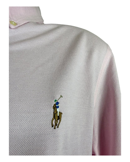 Polo Ralph Lauren Knit Oxfordhemd rosa Größe L
