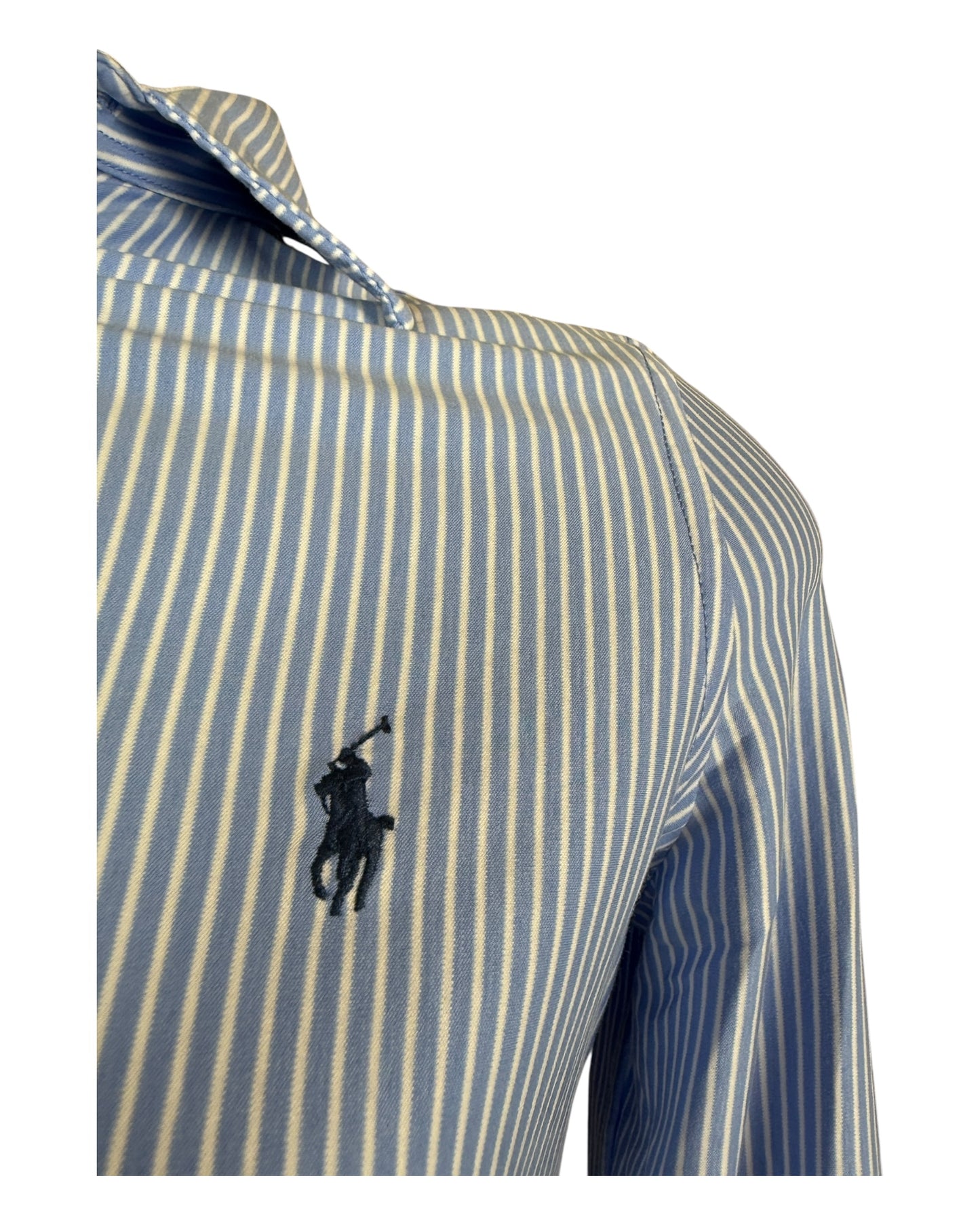 Polo Ralph Lauren Bluse hellblau weiß gestreift Größe S