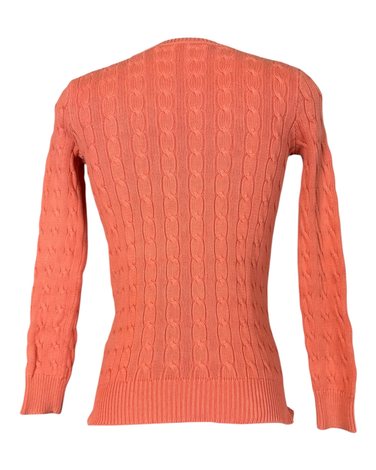 Polo Ralph Lauren Zopfmuster Cardigan orange Größe S