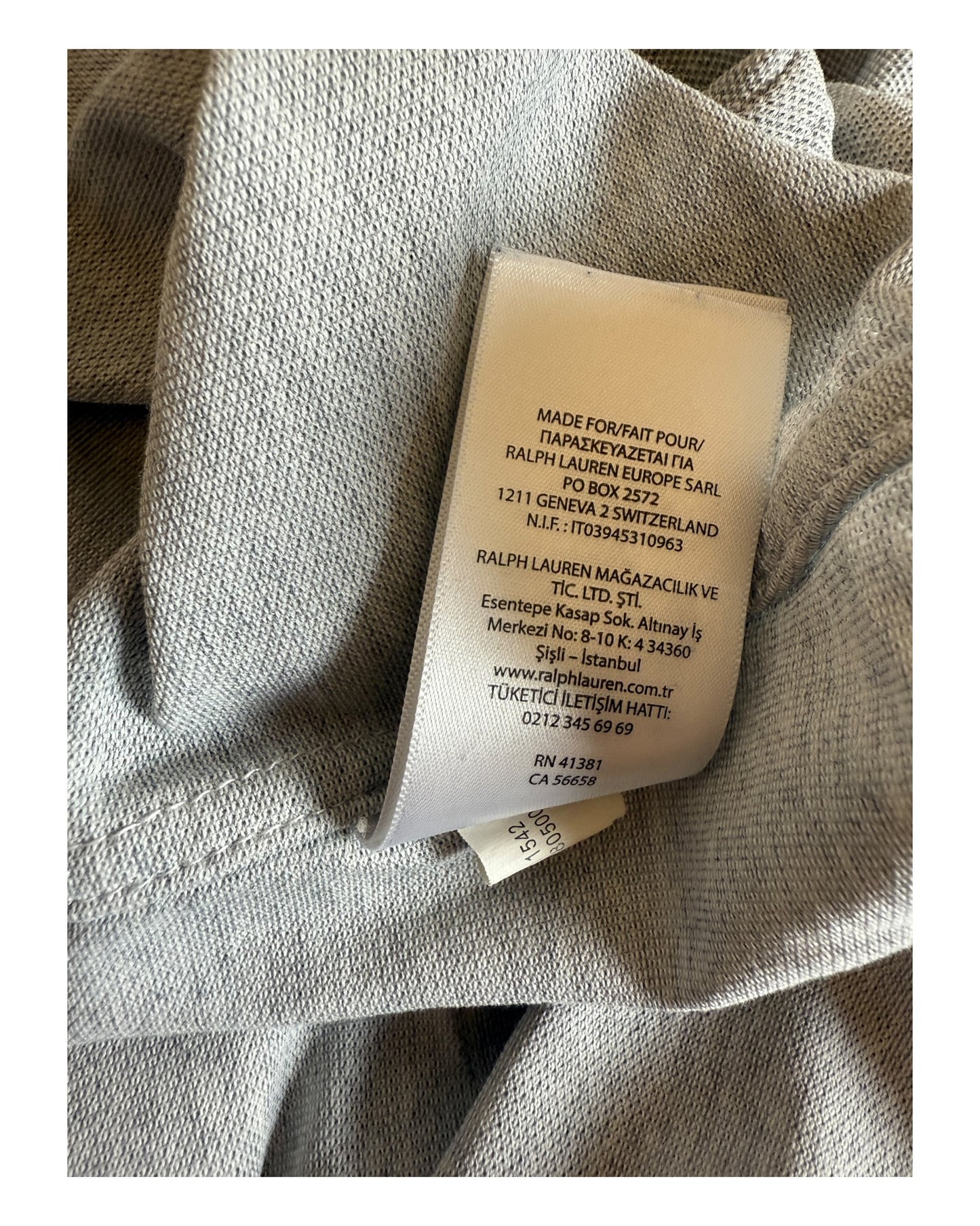 Polo Ralph Lauren Knit Oxfordhemd grau Größe M