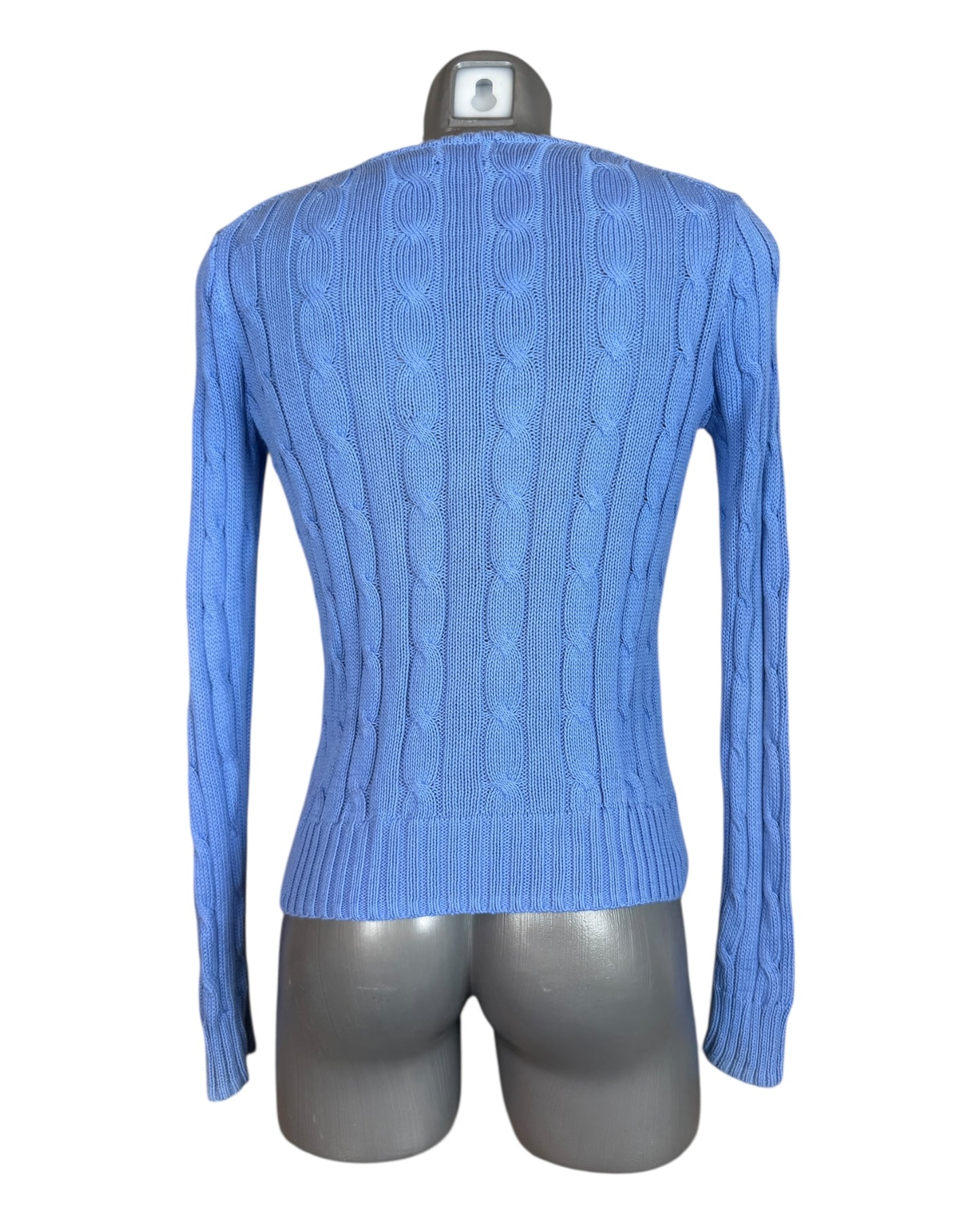 Polo Ralph Lauren Zopfmuster Pullover blau Größe S