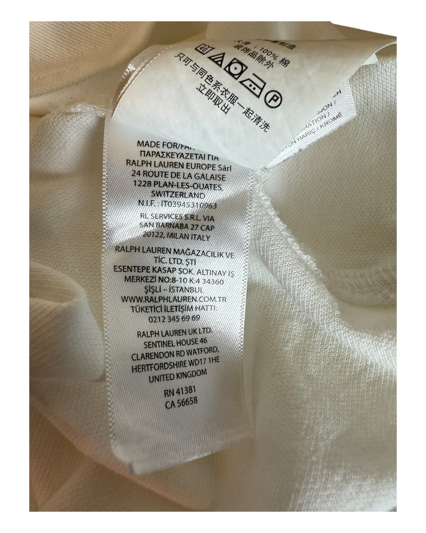 Polo Ralph Lauren Hemd weiß Größe M