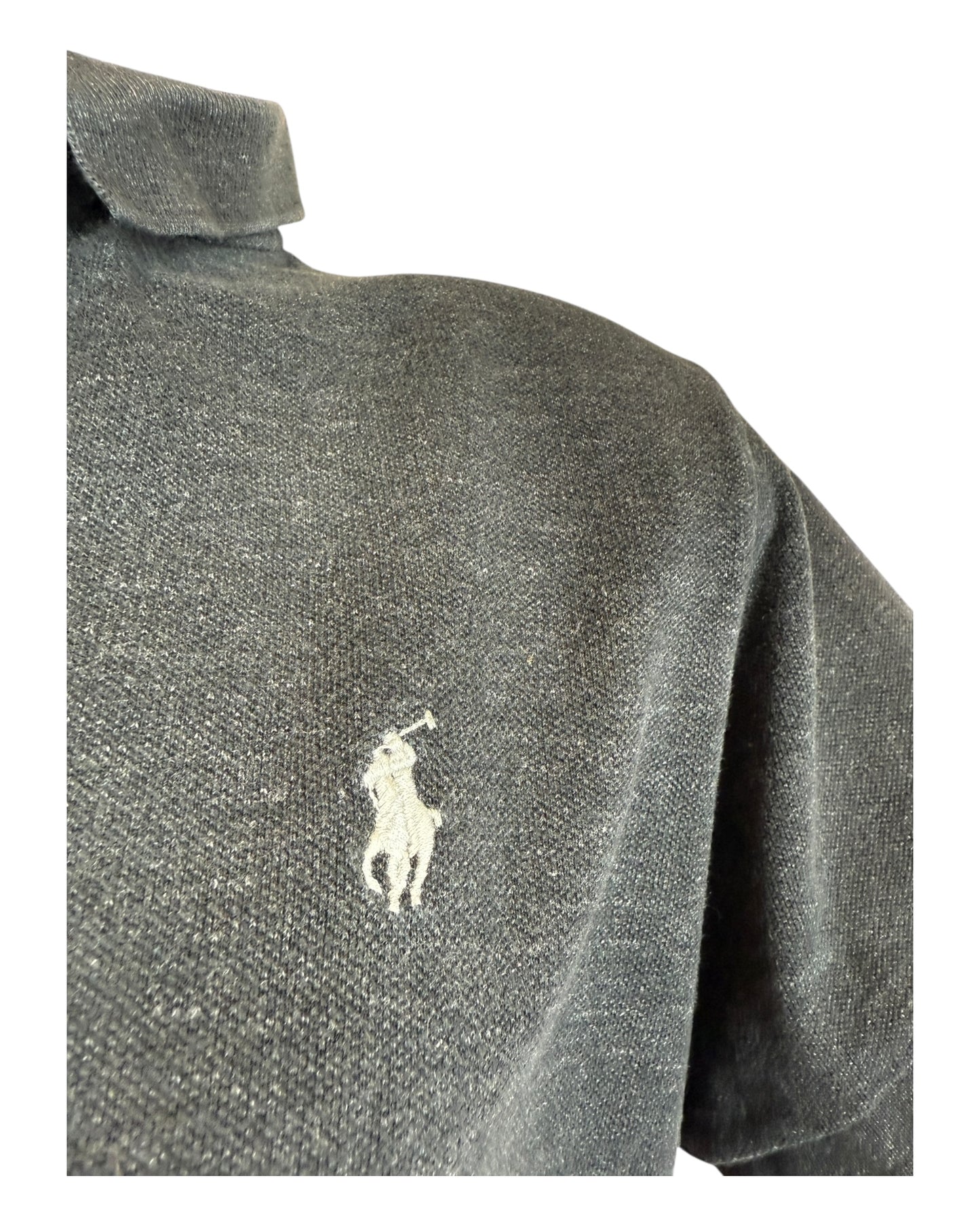 Polo Ralph Lauren Poloshirt schwarz meliert Größe L