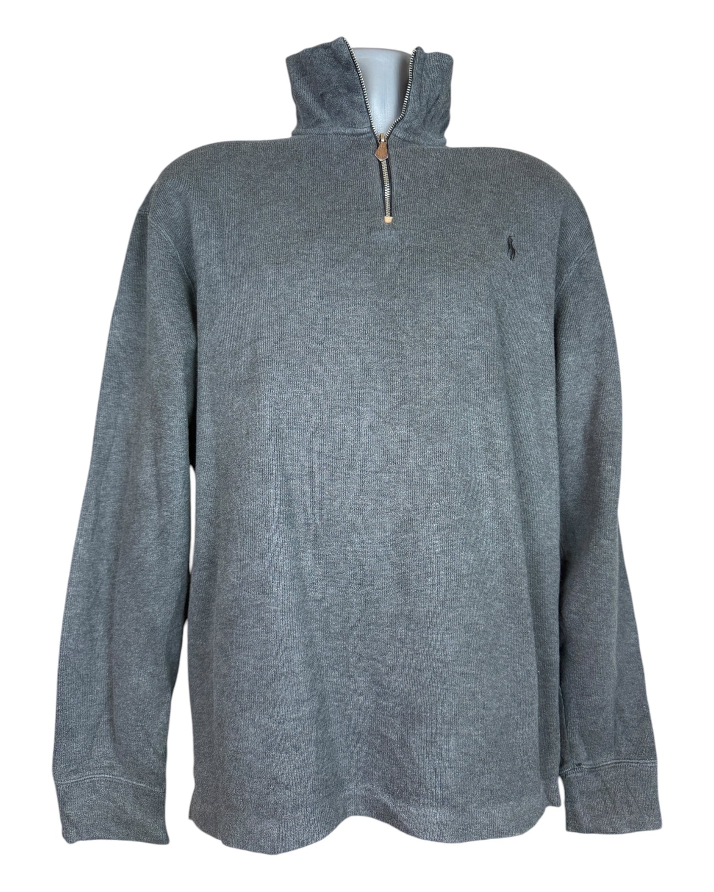 Polo by Ralph Lauren Half Zip Pullover grau Größe L