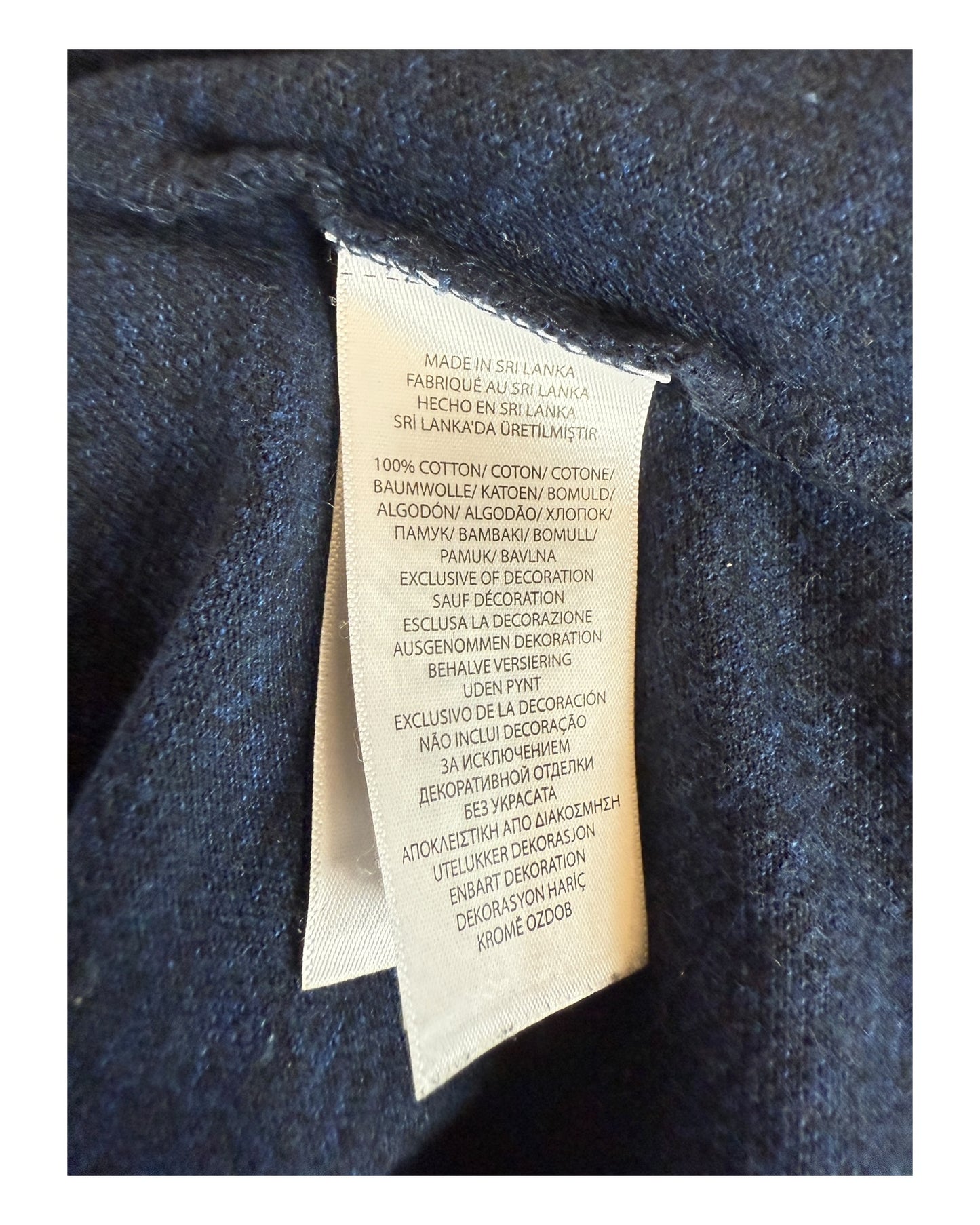 Polo Ralph Lauren Poloshirt marineblau meliert Größe M