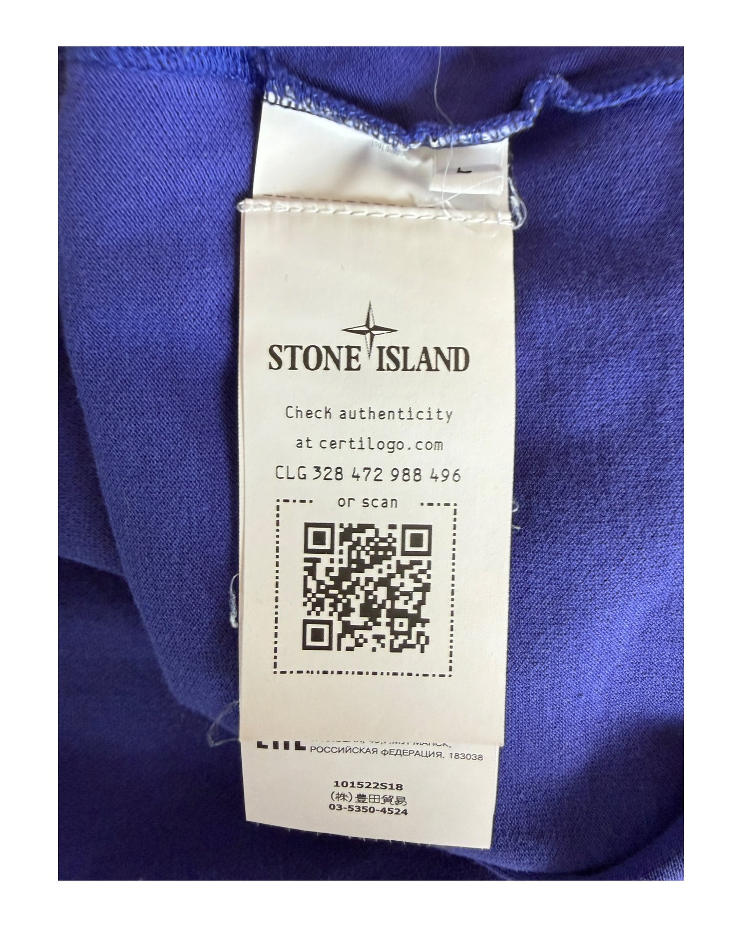 Stone Island Poloshirt Lila Größe L