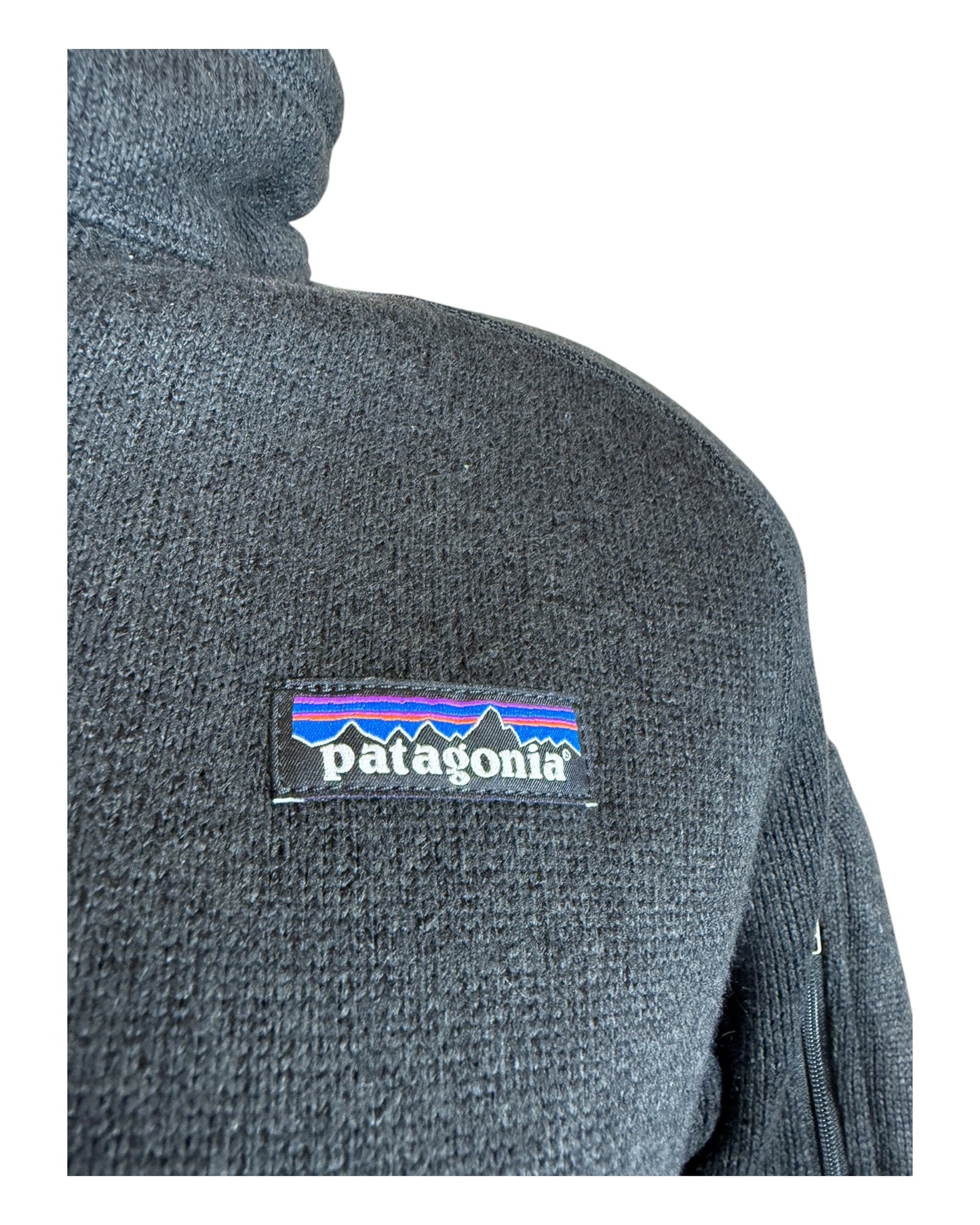 Patagonia Fleece Half Zip Pullover schwarz Größe S