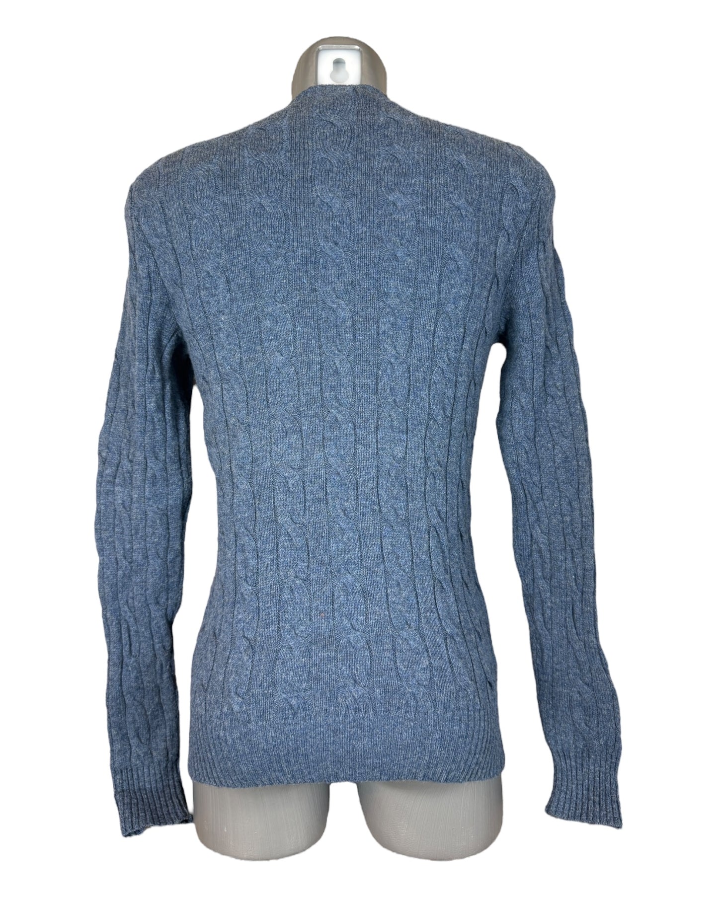 Polo Ralph Lauren Zopfmuster Pullover blau Größe S