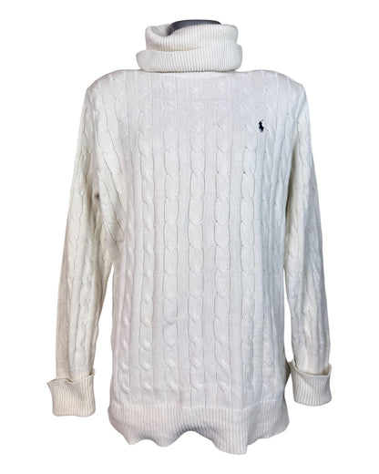 Polo Ralph Lauren Rollkragenpullover weiß Größe XL