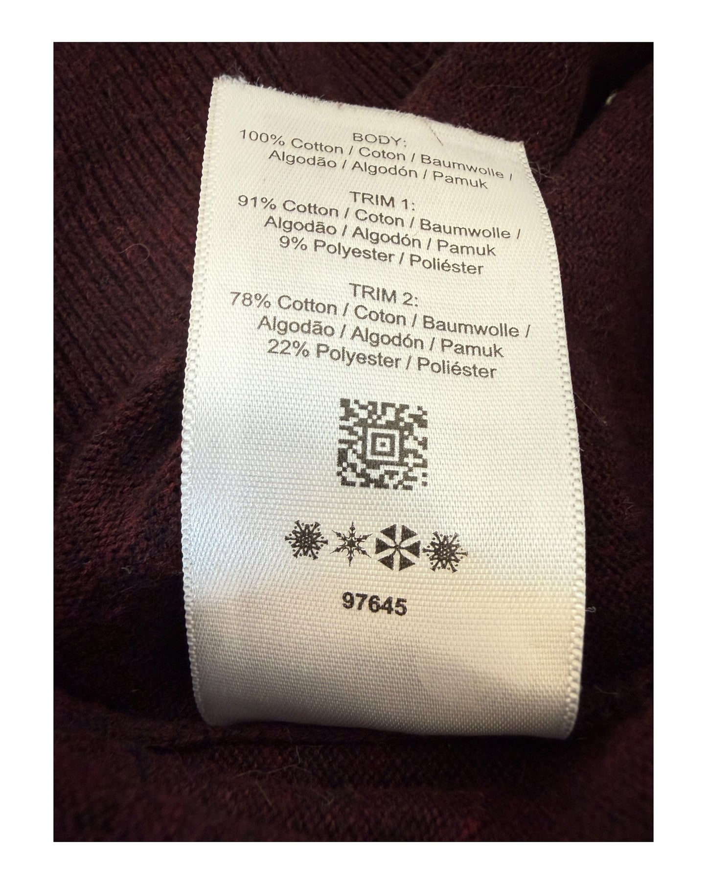 Fred Perry Poloshirt bordeauxrot Größe M