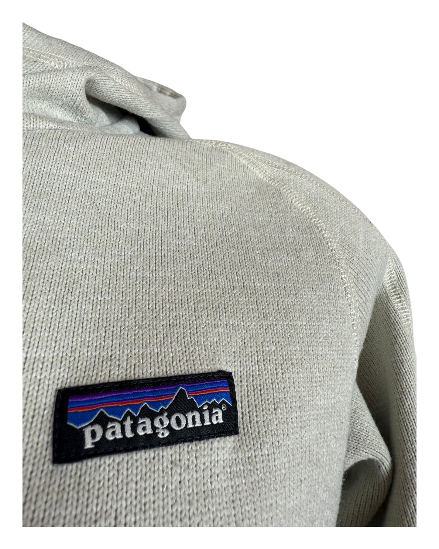 Patagonia Fleece Jacke creme weiß Größe L