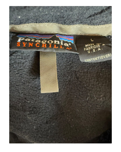 Patagonia Fleece Jacke schwarz Größe L