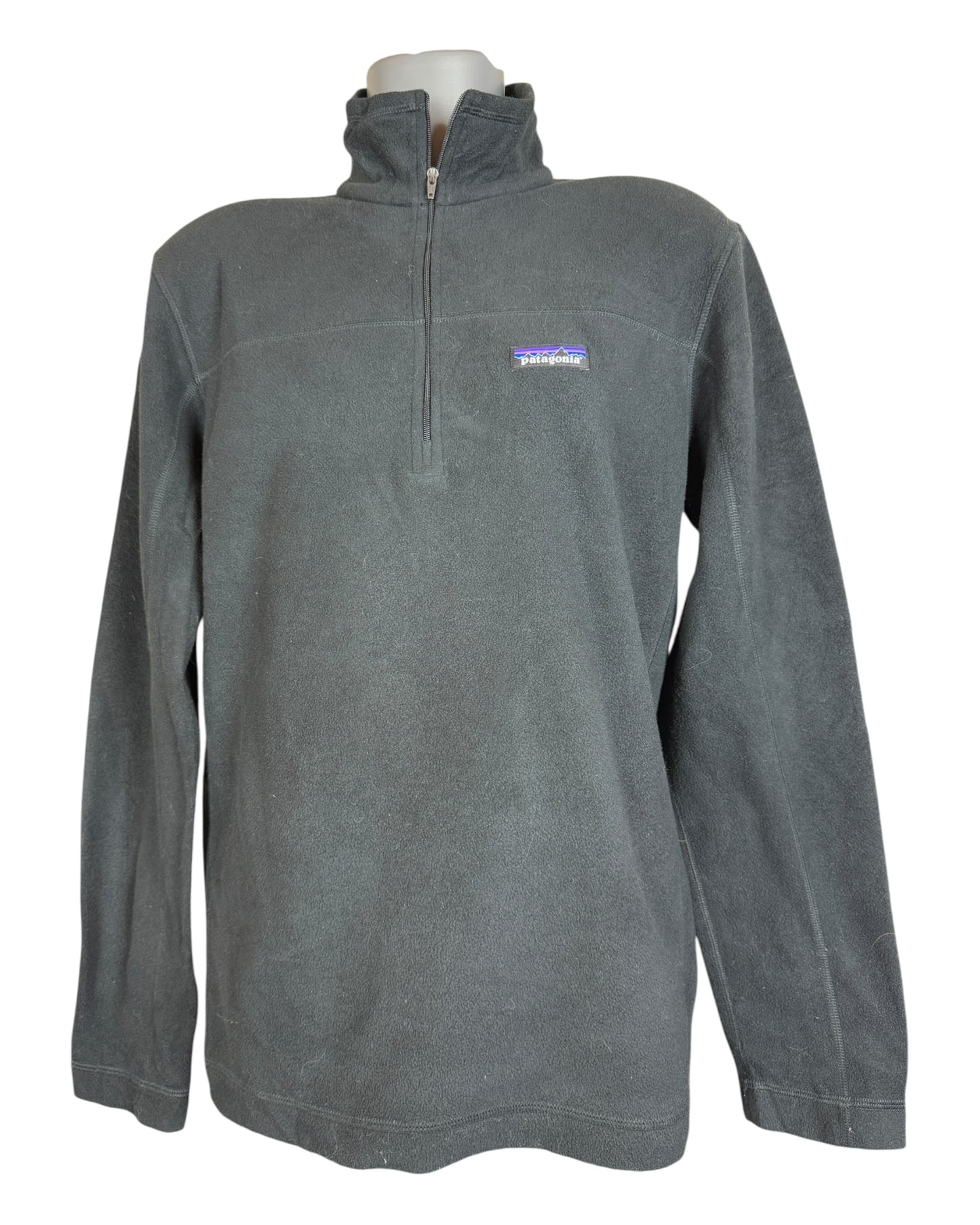Patagonia Fleece Half Zip Pullover schwarz Größe M