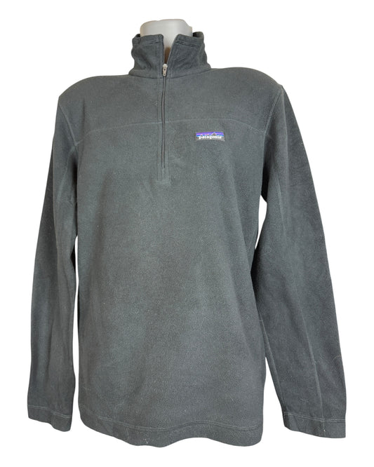 Patagonia Fleece Half Zip Pullover schwarz Größe M
