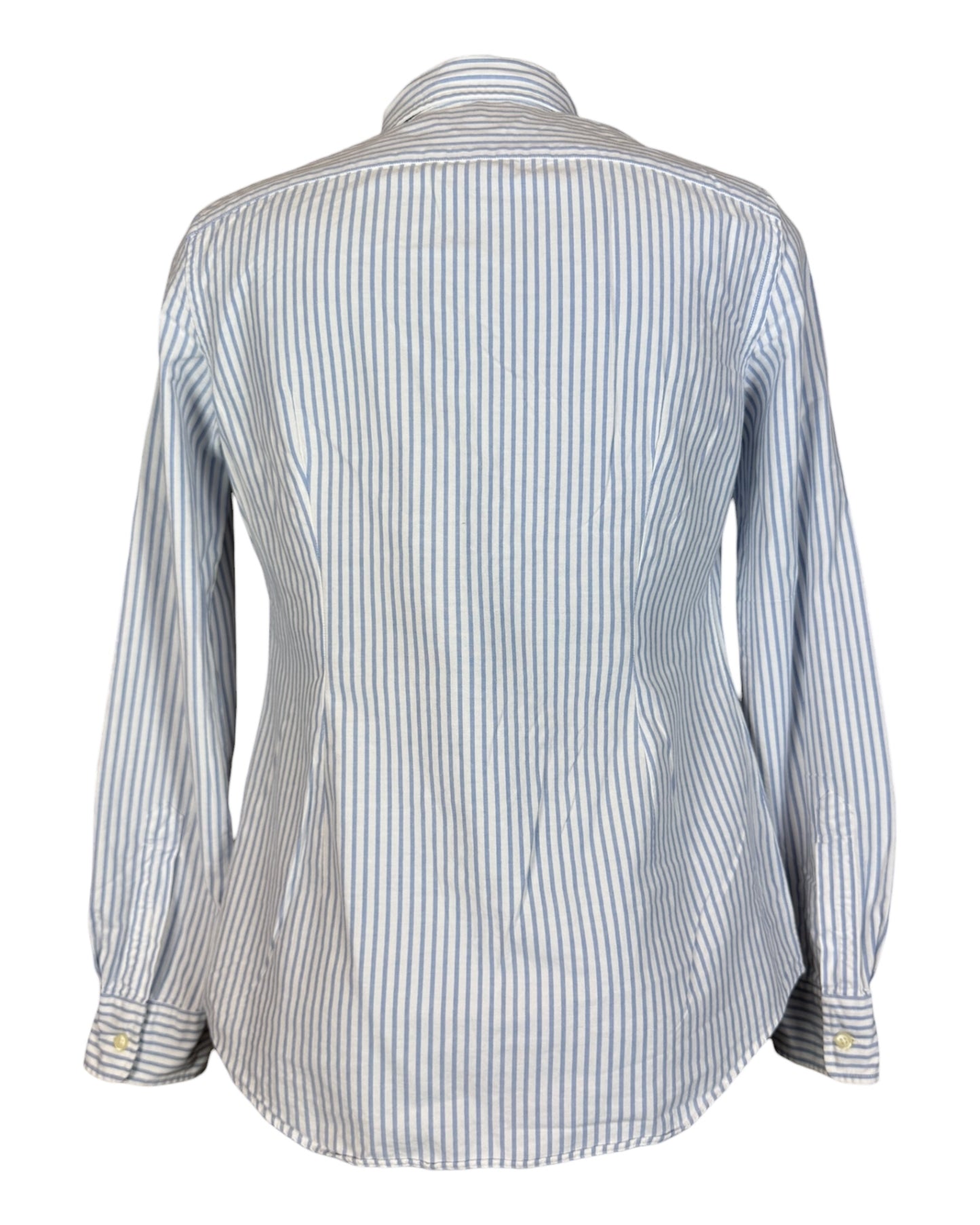 Polo Ralph Lauren Oxford Bluse hellblau weiß gestreift Größe M