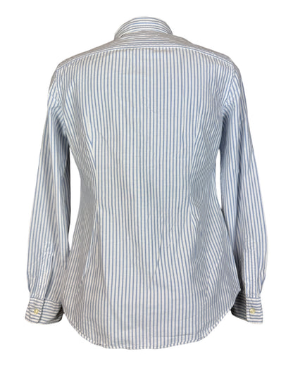 Polo Ralph Lauren Oxford Bluse hellblau weiß gestreift Größe M