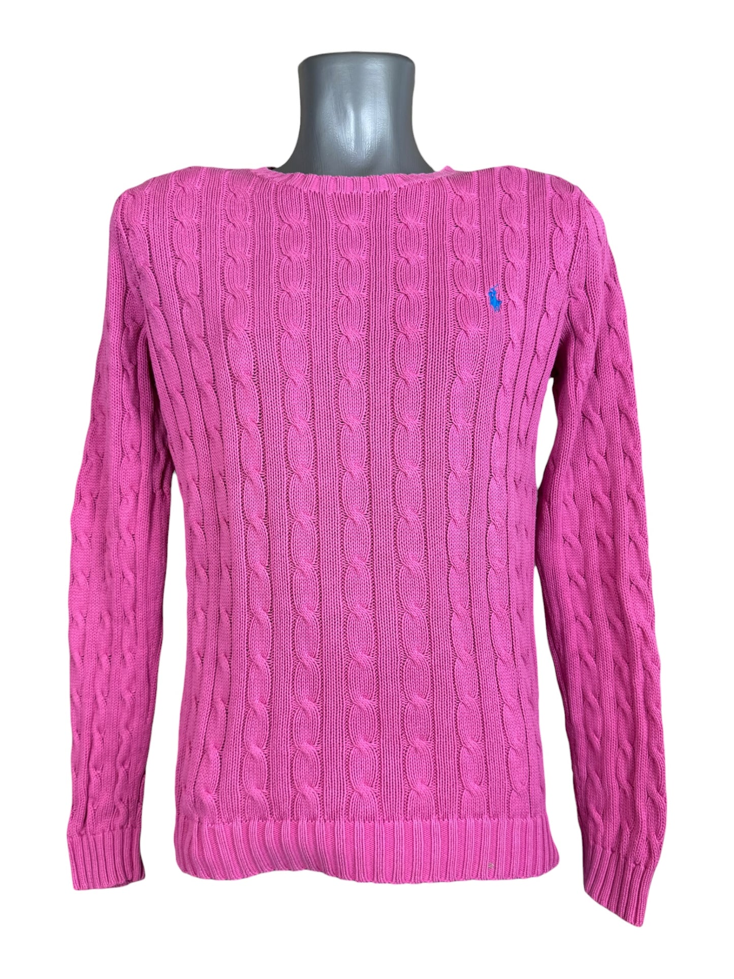 Polo Ralph Lauren Zopfmuster Pullover pink Größe M