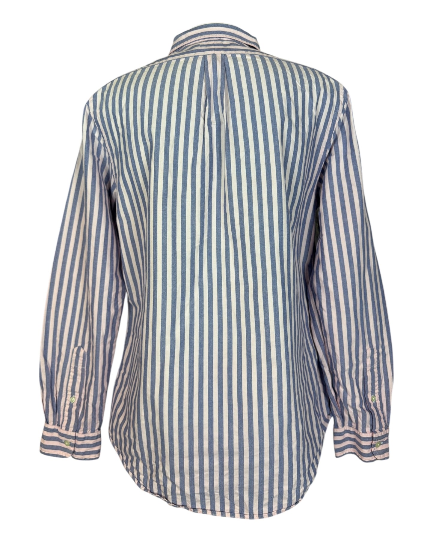 Polo Ralph Lauren Oxfordhemd hellblau rosa gestreift Größe L