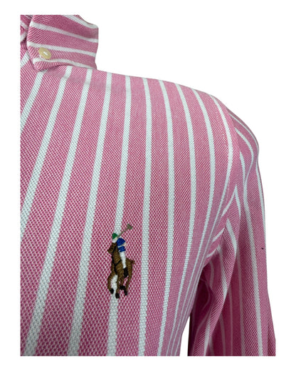 Polo Ralph Lauren Bluse rosa weiß gestreift Größe M