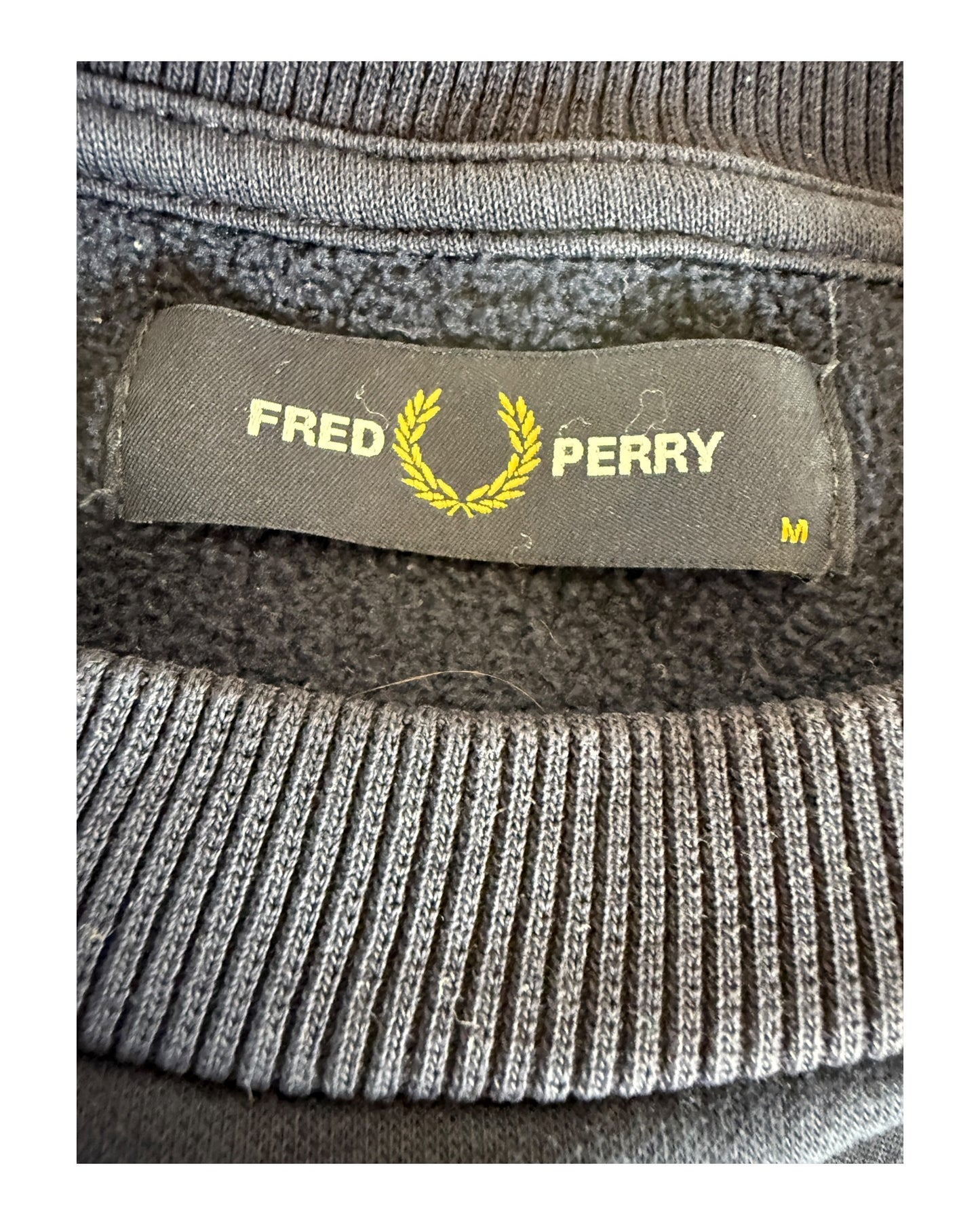 Fred Perry Pullover marineblau Größe M