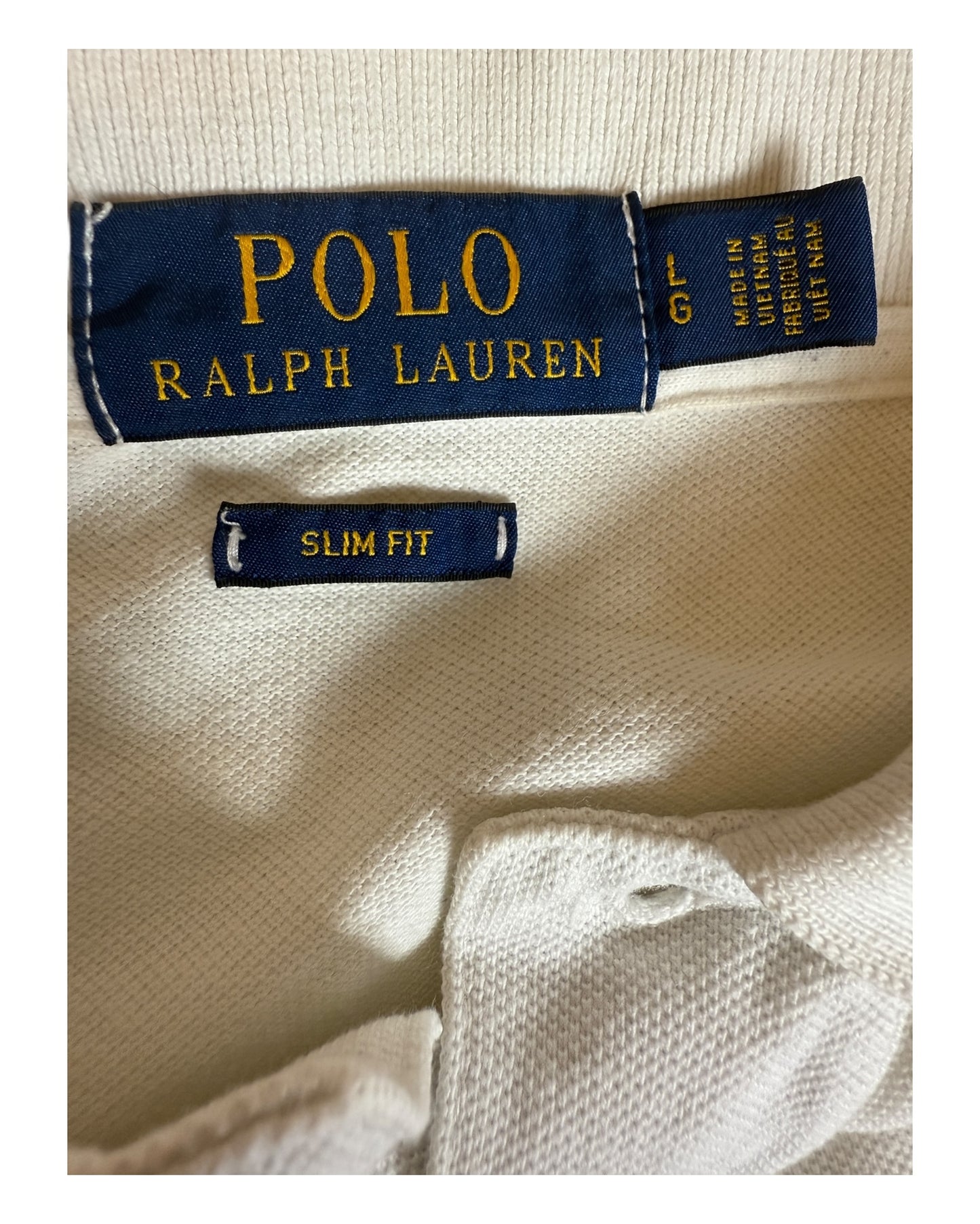 Polo Ralph Lauren Poloshirt weiß Größe L