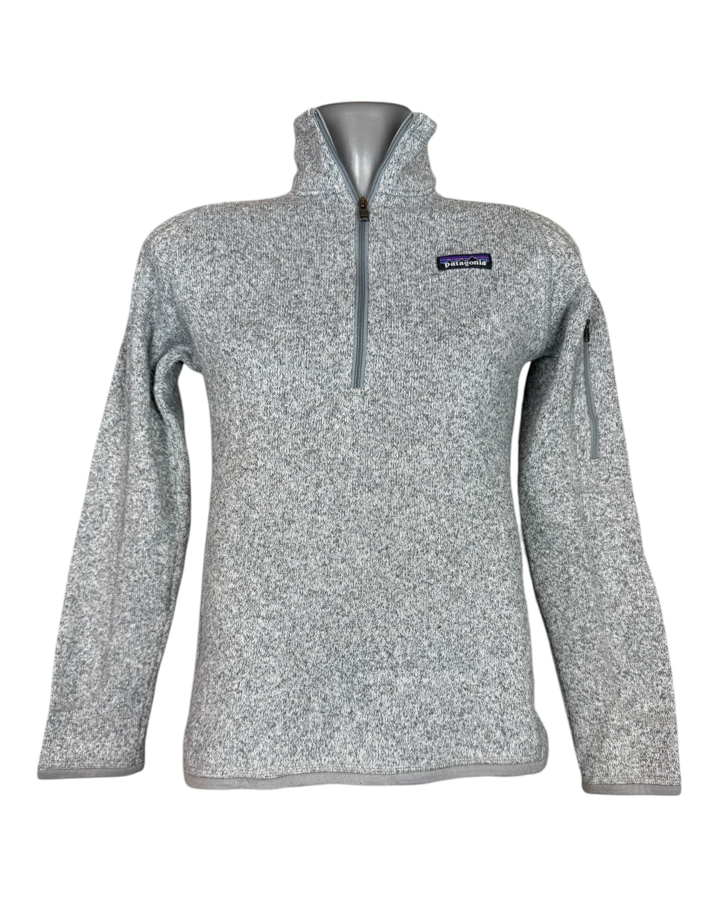 Patagonia Fleece Half Zip Pullover grau Größe S