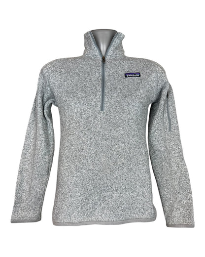 Patagonia Fleece Half Zip Pullover grau Größe S