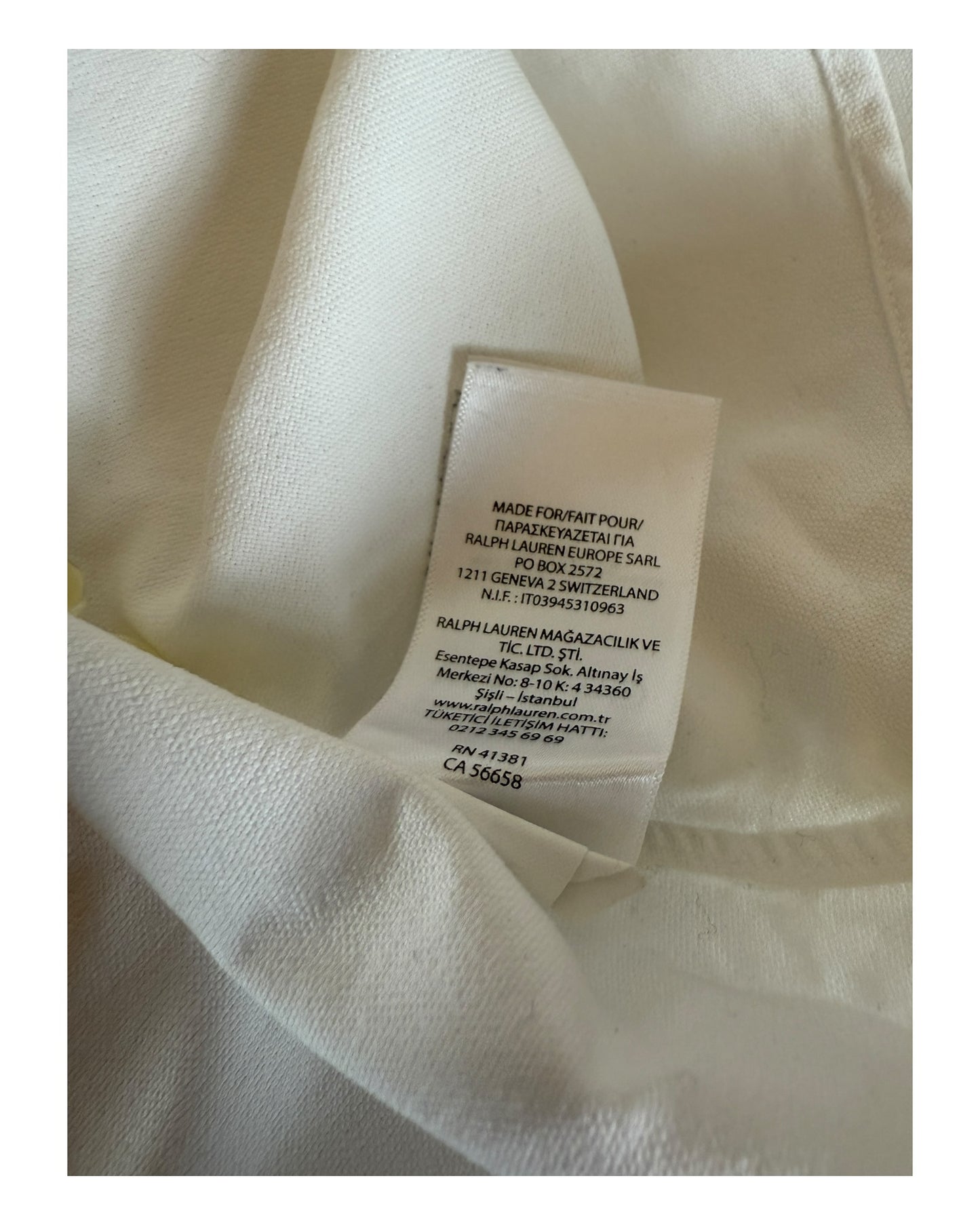 Polo Ralph Lauren Oxfordhemd weiß Größe L