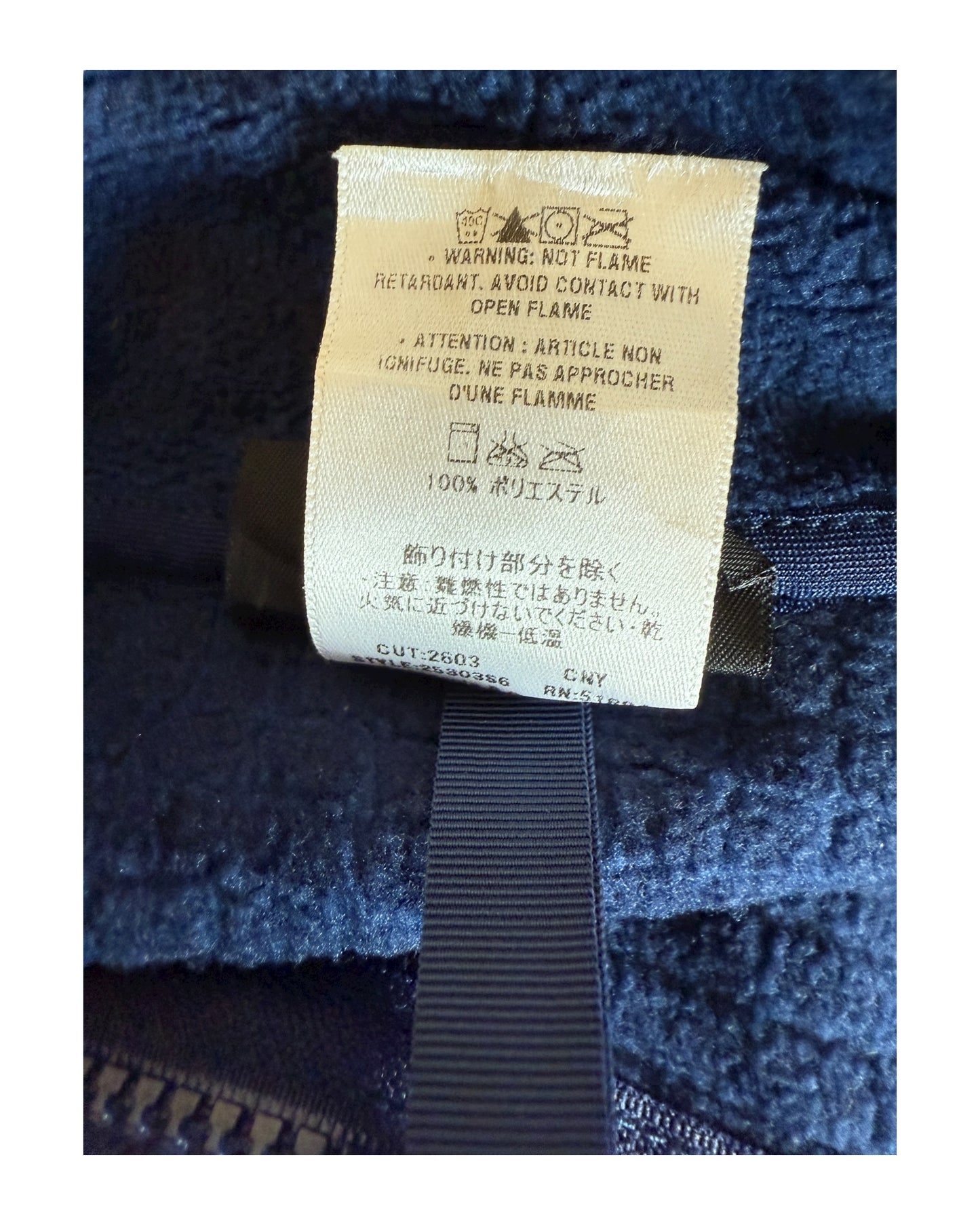 Patagonia Fleece Jacke blau Größe L