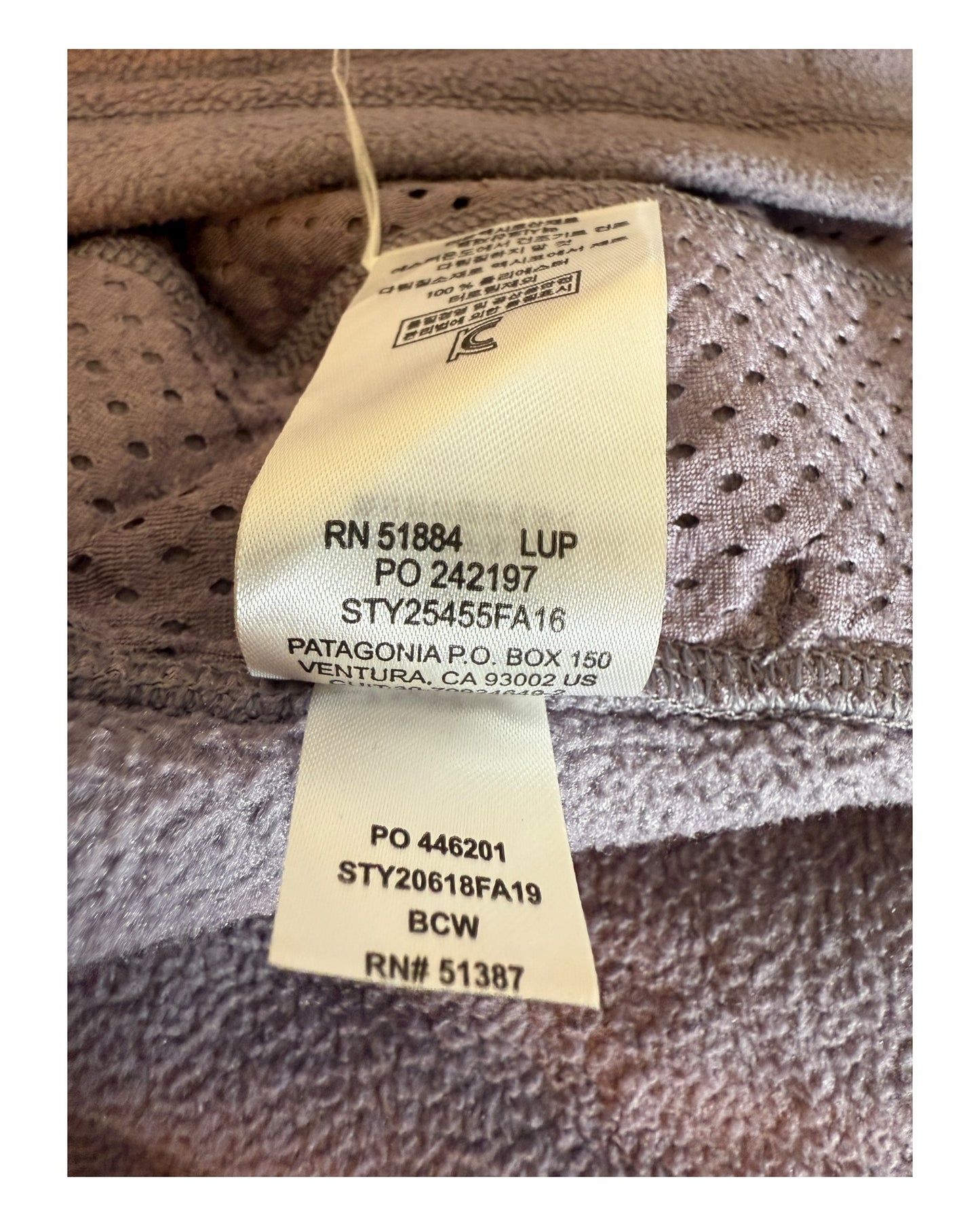 Patagonia Fleece Half Zip Pullover lila Größe M