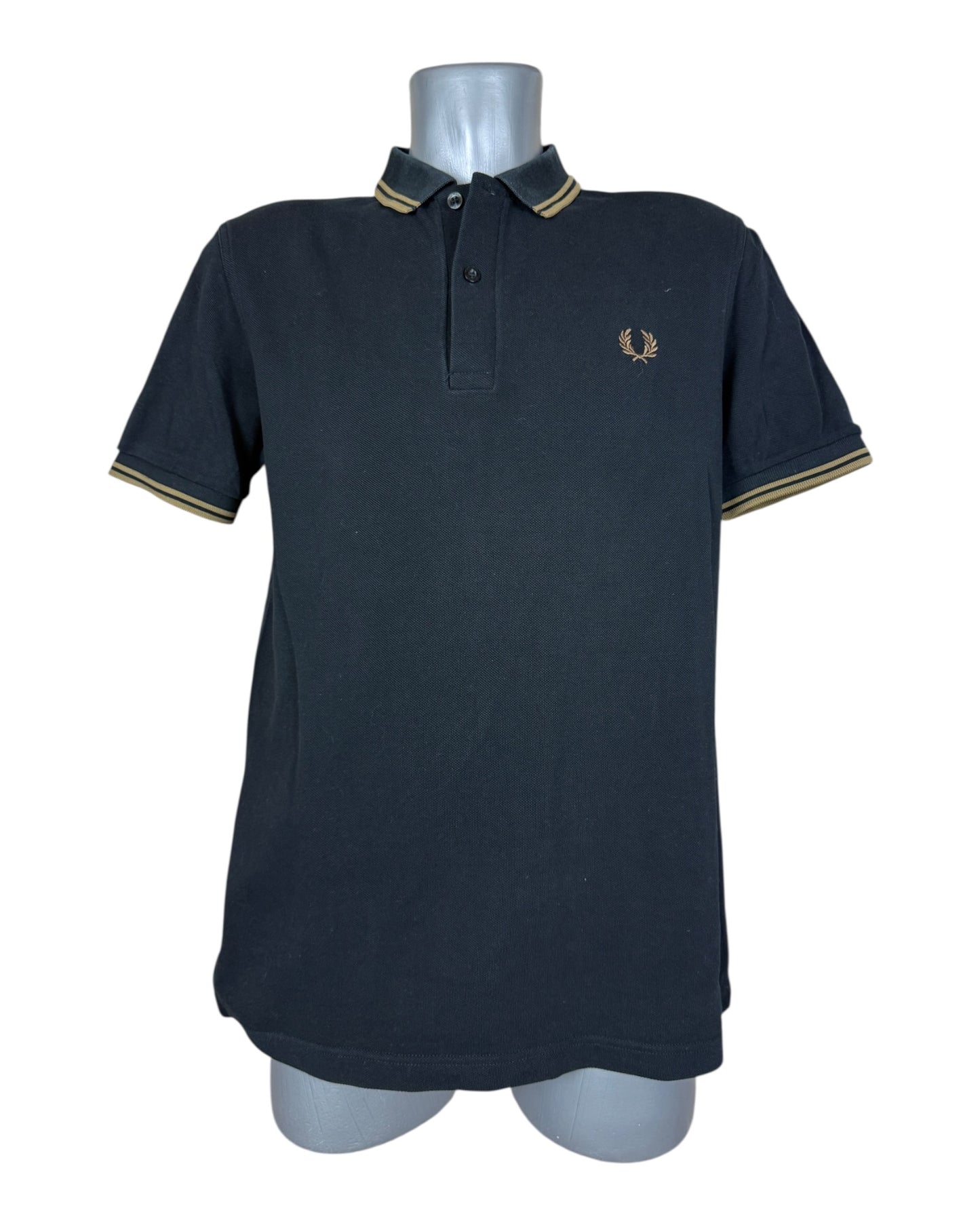 Fred Perry Poloshirt schwarz Größe M